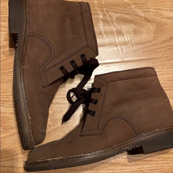 Chocolate Brown Lace Up Booties - Picture 1 of 13